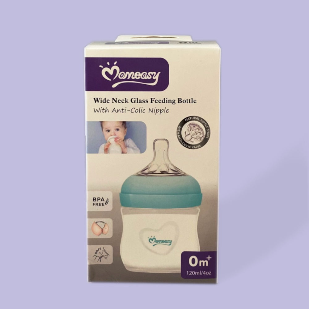 Mamadera vidrio Momeasy 120cc anticólico
