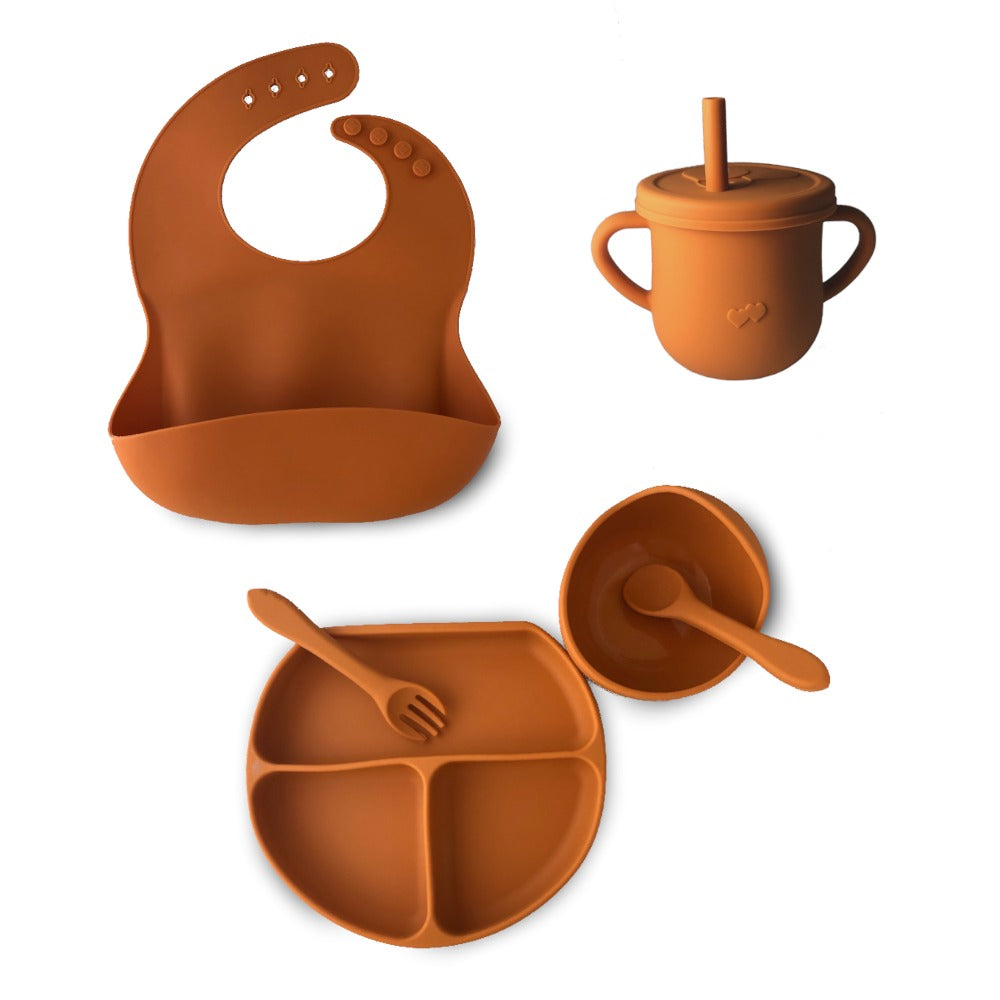 Set alimentación silicona + vaso