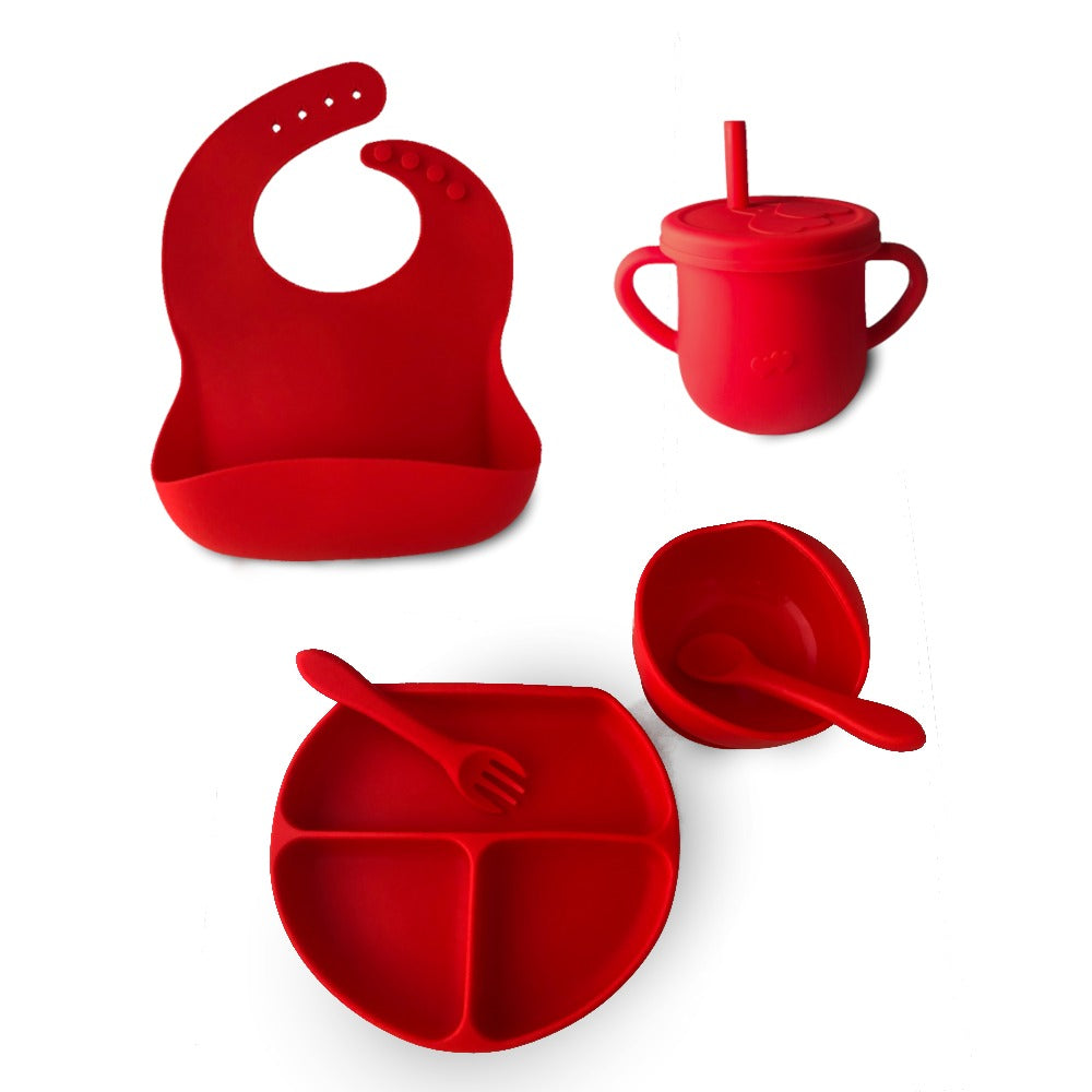 Set alimentación silicona + vaso