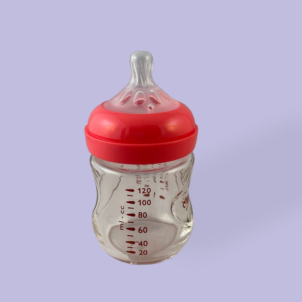 Mamadera vidrio Momeasy 120cc anticólico